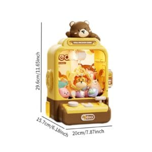 mini bear doll claw machine & gashapon toy