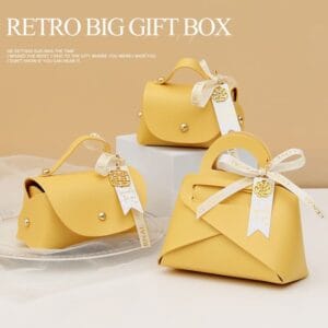 luxury leather gift bag