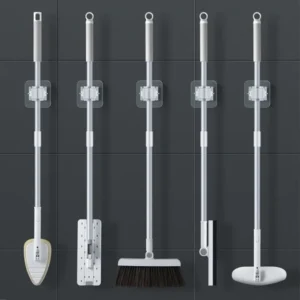magic mop & broom holder (4pcs)