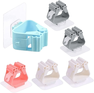 magic mop & broom holder (4pcs)